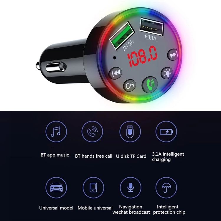 F9 Car MP3 Modulator Player Wireless Hands-free Audio Receiver Dual USB Fast Charger FM Transmitter Car Kit by buy2fix