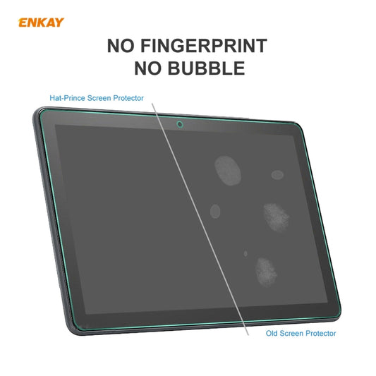 2 PCS For Amazon Fire HD 10 / HD 10 Plus 2021 ENKAY Hat-Prince 0.33mm 9H Surface Hardness 2.5D Explosion-proof Tempered Glass Protector Film by ENKAY
