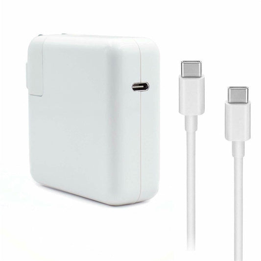 96W USB-C / Type-C Power Adapter Portable Charger with 1.8m USB-C / Type-C to USB-C / Type-C Charging Cable, UK Plug by buy2fix