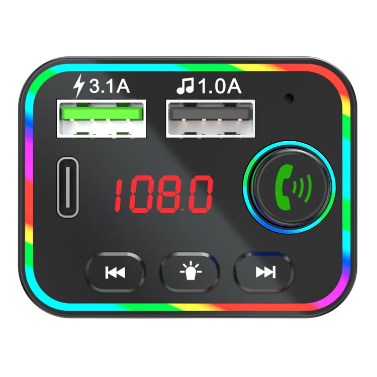 F4 Car MP3 Player FM Transmitter Colorful Backlight USB Charger Dual USB Car Accessories by buy2fix