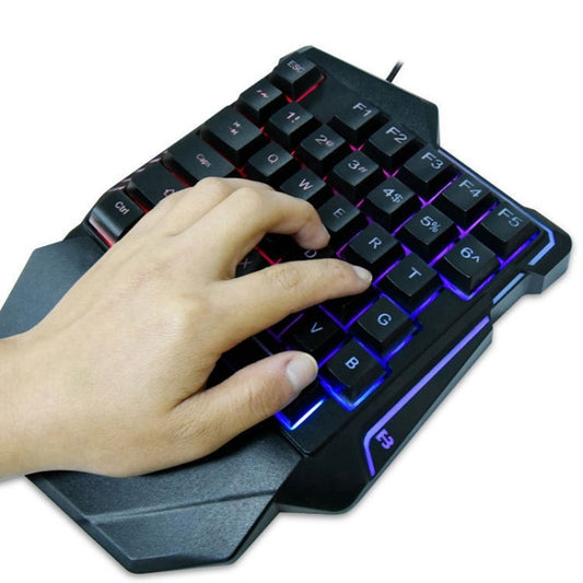 G7 37 Keys USB One-Handed Numeric Keyboard with Backlit, Cable Length: 1.8m by buy2fix