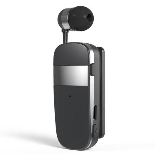 K53 Stereo Wireless Bluetooth Headset Calls Remind Vibration Wear-Clip Driver Auriculares Earphone For Phone(Gray) by buy2fix