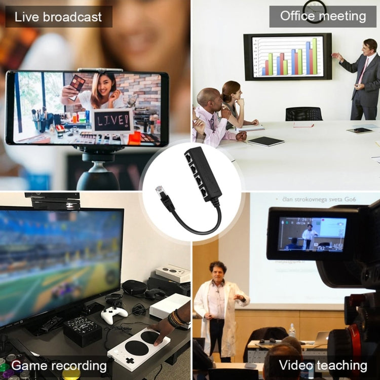 1 Male to 4 Female LAN Ethernet Cable Adapter Ethernet Splitter by buy2fix