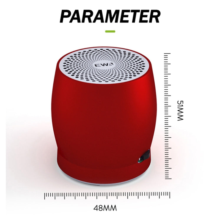 EWA A1 Portable TWS Bluetooth Wireless Speaker IPX5 Waterproof Support TF Card(Silver) by EWA