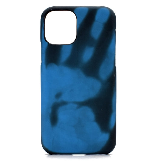 For iPhone 13 Pro Paste Skin + PC Thermal Sensor Discoloration Case (Black Blue) by buy2fix