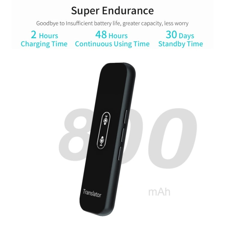 G6X Smart Real Time Voice Translator 40 Languages for Android IOS and Smartphone(Black) by buy2fix