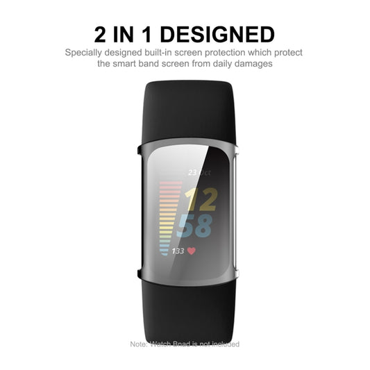 For Fitbit Charge 5 / Charge 6 ENKAY Hat-Prince Full Coverage Transparent Soft Case TPU HD Clear Cover by ENKAY