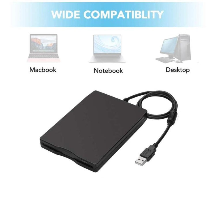 3.5 Inch Portable Floppy Disk Drive 1.44MB External FDD Device by buy2fix