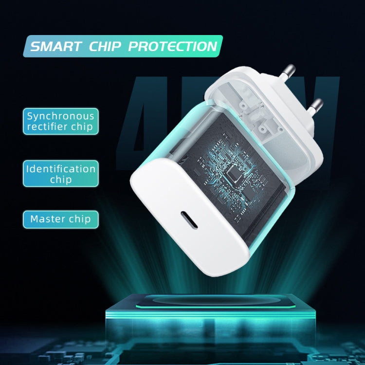 M135 45W USB-C / Type-C Port Fast Charger, EU Plug(Black) by buy2fix