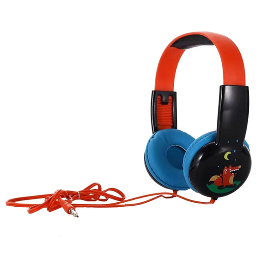KID101 Portable Cute Children Learning Wired Headphone(Black Red) by buy2fix