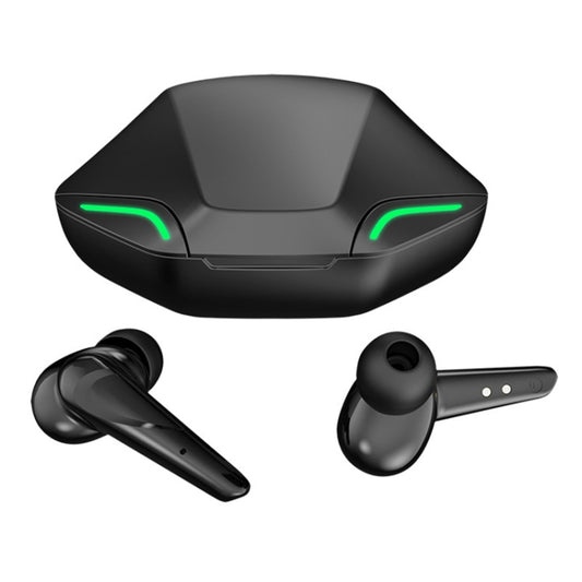 TWS-G11 Bluetooth 5.0 Low Latency TWS Stereo Gaming Earphone with Cool LED(Black) by buy2fix