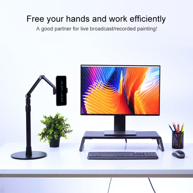 AP-4P Desktop Stand for Tablet PC and Mbile Phone, 3.5-6 inch AluminumBase by buy2fix