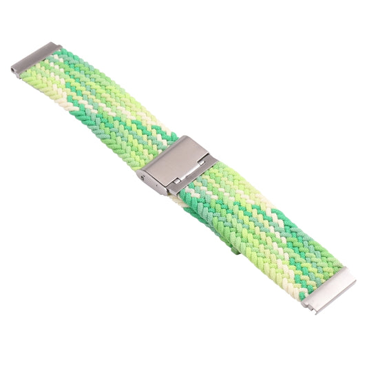 For Samsung Galaxy Watch 4 / Watch 5 20mm Nylon Braided Metal Buckle Watch Band(Turquoise) by buy2fix