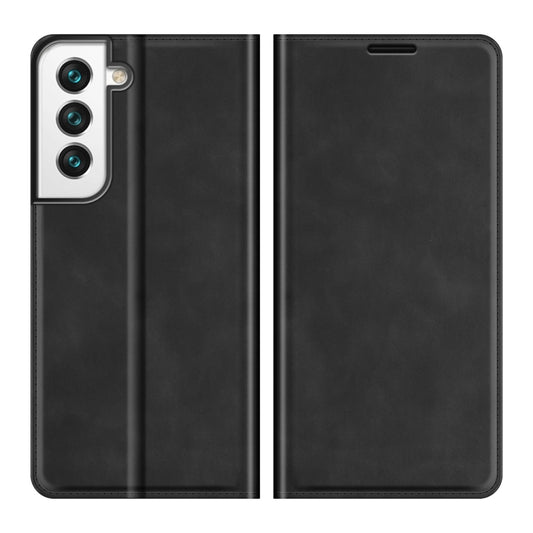 For Samsung Galaxy S22+ 5G Retro-skin Business Magnetic Suction Leather Case with Holder & Card Slots & Wallet(Black) by buy2fix