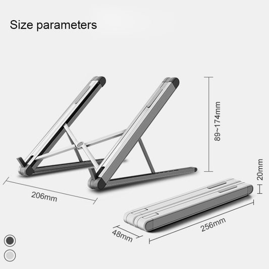 JP-2 Universal Aluminum Alloy Folding Laptop Stand by buy2fix