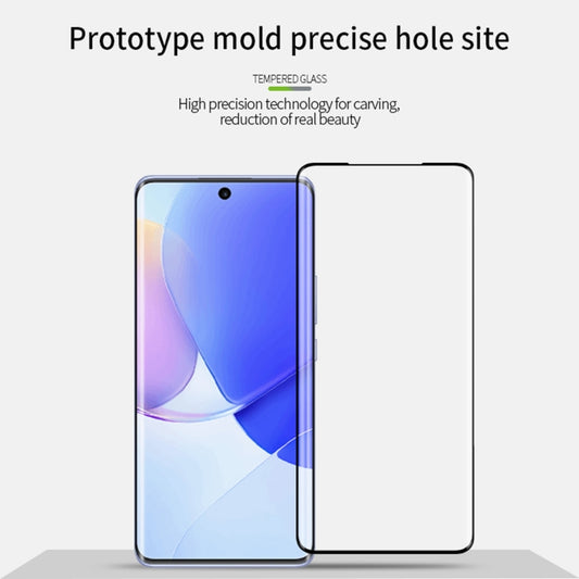 For Huawei nova 9 MOFI 9H 3D Explosion-Proof Hot Bending Full Screen Tempered Glass Film(Black) by MOFI