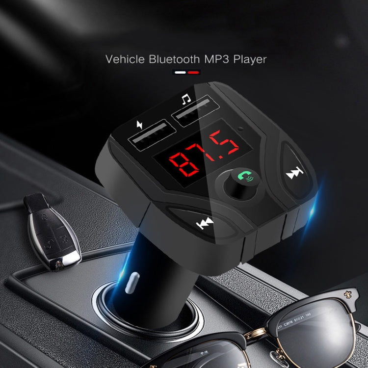 C4 Bluetooth MP3 Hands-free Car Device LCD FM Transmitter Dual USB Charger by buy2fix