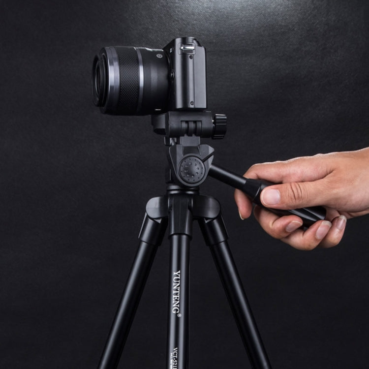 YUNTENG VCT-521 Aluminum Alloy Tripod Mount with Three-Dimensional Tripod Head by YUNTENG