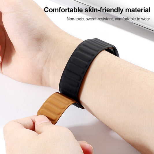 22mm Silicone Magnetic Watch Band For Honor Watch GS3 / Magic(Yellow) by buy2fix