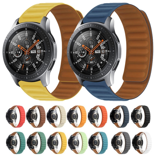For Samsung Galaxy Gear S3 Silicone Magnetic Watch Band(White) by buy2fix