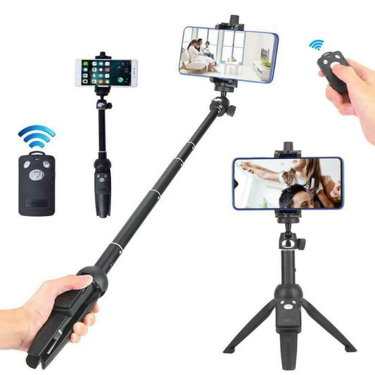 Yunteng YT-9928 3 in 1 Handheld Tripod, Monopod Selfie Stick, Bluetooth Remote Shutter for All Smartphones by buy2fix