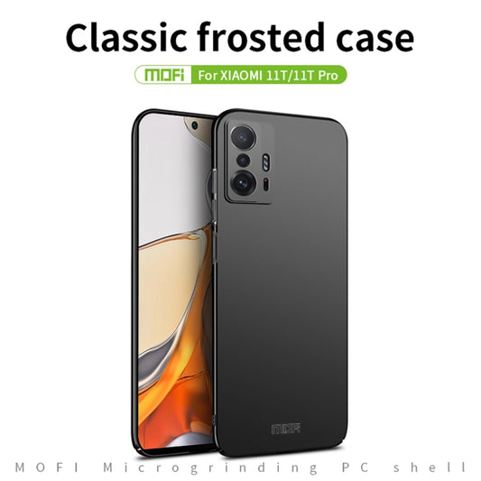 For Xiaomi Mi 11T / 11T Pro MOFI Frosted PC Ultra-thin Hard Phone Case(Rose gold) by MOFI