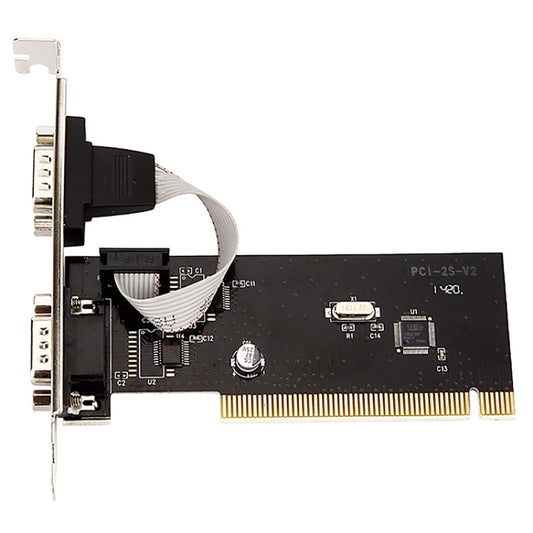 RS232 Serial Port TX382B 2 Port Pci to 9 Pin Com Riser Card Adapter with Tracking Number by buy2fix