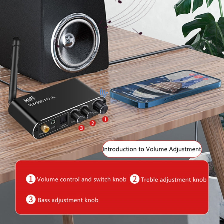 T01 Bluetooth 5.0 Optical Coaxial Audio Decoder Adapter by buy2fix