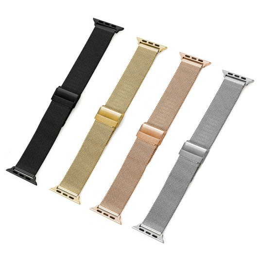 Milan Meta Watch Band For Apple Watch Series 9&8&7 41mm / SE 3&SE 2&6&SE&5&4 40mm / 3&2&1 38mm(Silver) by buy2fix