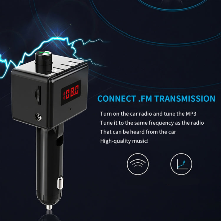 BS6 Wireless Car Bluetooth Aux Interface MP3 Player Swivel USB Port Charger by buy2fix