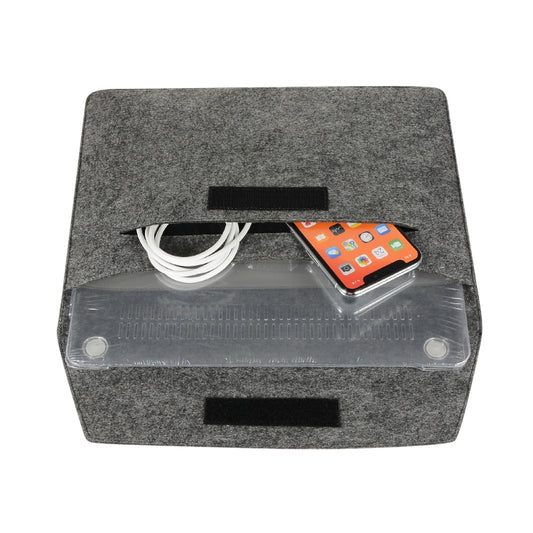 Felt Liner Bag Computer Bag Notebook Protective Cover For 15 inch(Black) by buy2fix