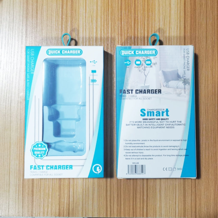 PD03 20W PD3.0 + QC3.0 USB Charger with USB to Type-C Data Cable, EU Plug(White) by buy2fix