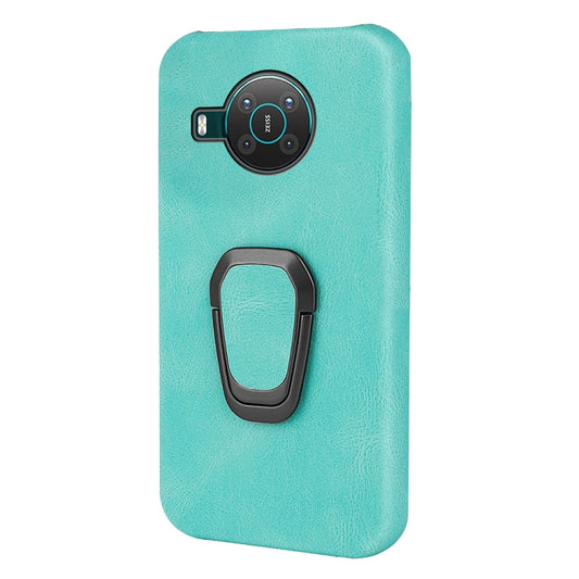 For Nokia X10 / X20 Ring Holder PU Phone Case(Mint Green) by buy2fix