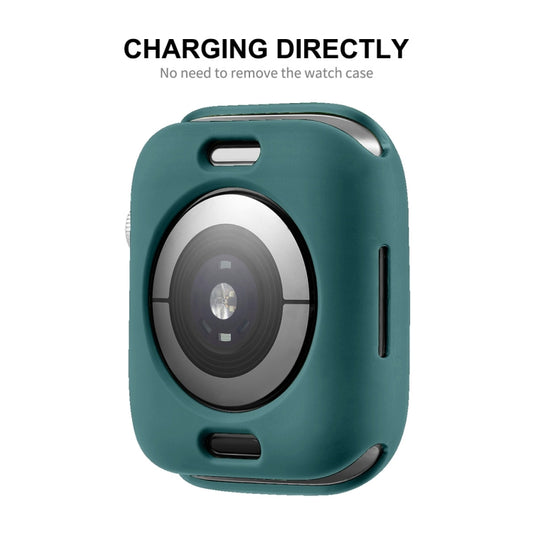 ENKAY TPU Case + Full Coverage PET Screen Protector For Apple Watch Series 9 / 8 / 7 45mm(Translucent) by ENKAY