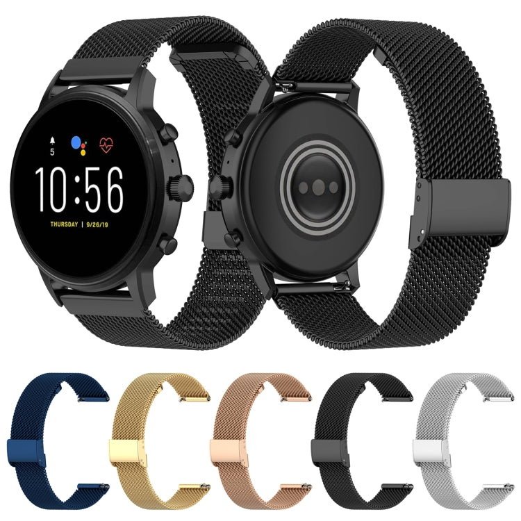 For Huawei Watch GT 3 42mm Milan Metal Steel Mesh Buckle Watch Band(Black) by buy2fix