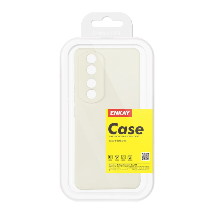 For Honor 90 Pro ENKAY Liquid Silicone Soft Shockproof Phone Case(Beige) by ENKAY