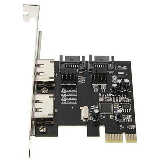 SATA PCI-E to ESATA Riser Card + SATA 3.0 6G PCIe to SATA Expansion Card by buy2fix
