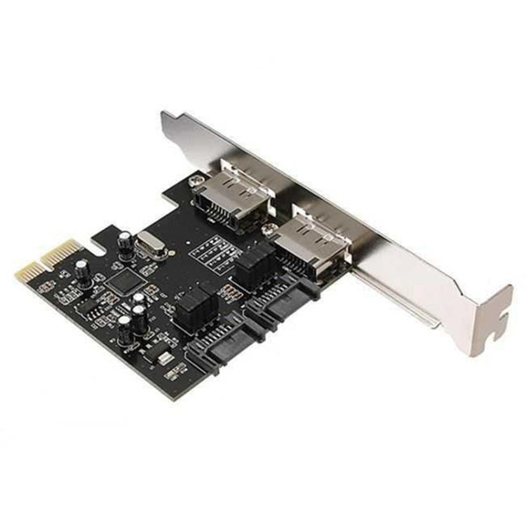 SATA PCI-E to ESATA Riser Card + SATA 3.0 6G PCIe to SATA Expansion Card by buy2fix