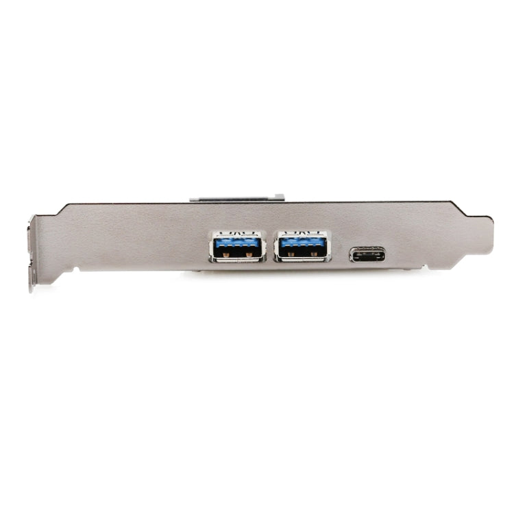 USB 3.1 Type-C PCIe to Type-C and Type A 3.0 Expansion Card USB PCI Express Riser Card by buy2fix