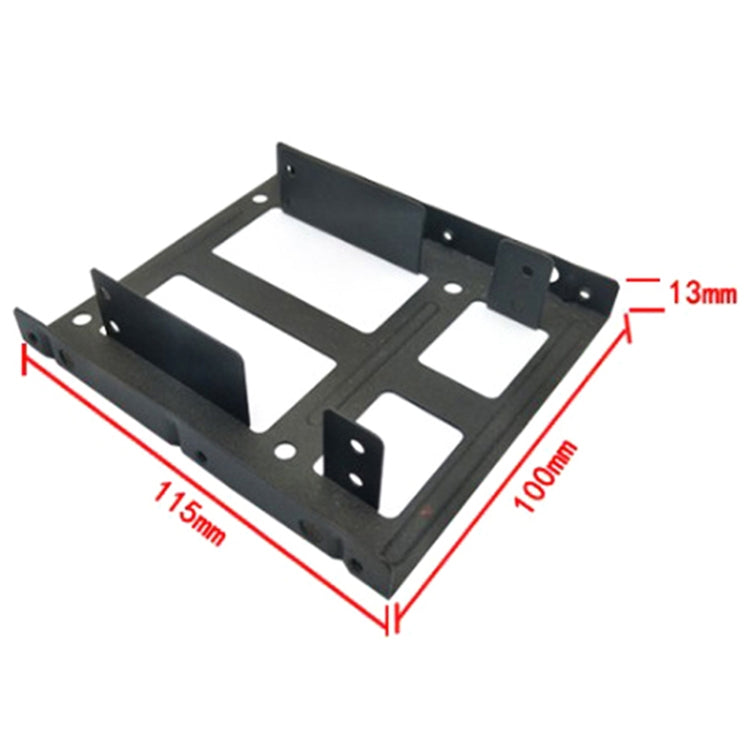 2.5 to 3.5 Dual Desktop SSD Mounting Internal Adapter Hard Drive Bracket by buy2fix