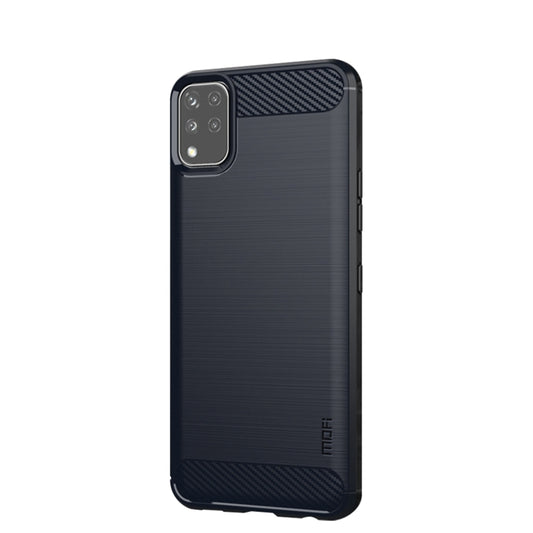 For LG K42 MOFI Gentleness Brushed Carbon Fiber Soft TPU Case(Blue) by MOFI