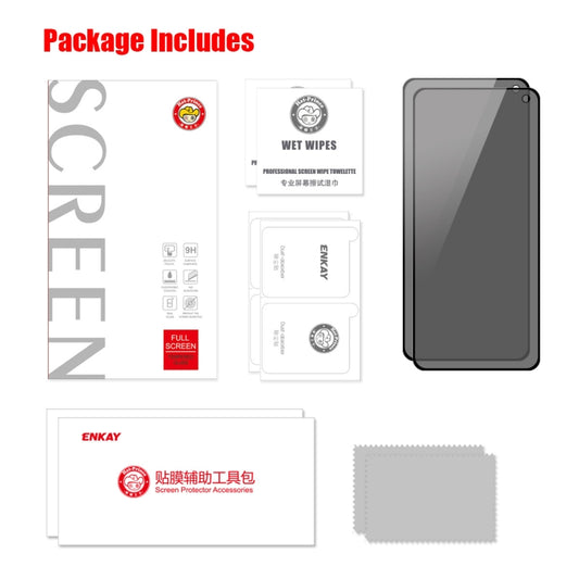 2 PCS For Samsung Galaxy F52 5G / G62 / M62 ENKAY 28 Degree Anti-peeping Tempered Glass Full Film by ENKAY