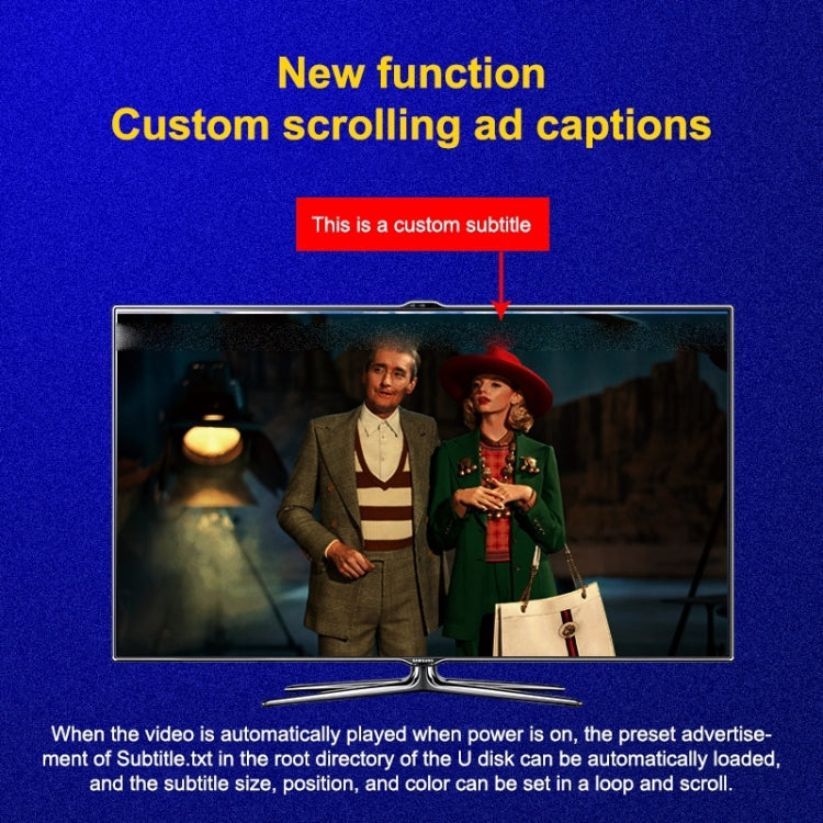 X9 HD Multimedia Player 4K Video Loop USB External Media Player AD Player(UK Plug) by buy2fix