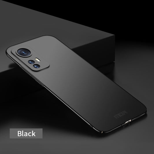 For Xiaomi 12 / 12X MOFI Frosted PC Ultra-thin Hard Phone Case(Black) by MOFI