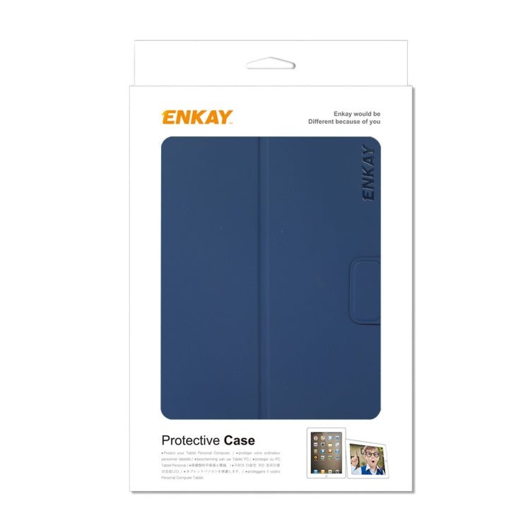 For iPad mini 2024 / mini 6 ENKAY Leather Stand Smart Tablet Case(Black) by ENKAY