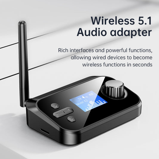 C41S Bluetooth 5.0 Audio Receiver 2 in 1 with Screen Fiber Coaxial Adapter by buy2fix