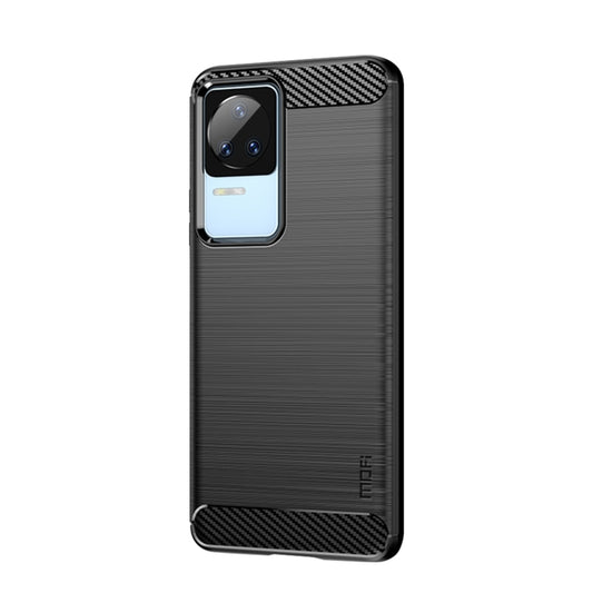 For Xiaomi Redmi K40S MOFI Gentleness Brushed Carbon Fiber Soft TPU Case(Black) by MOFI