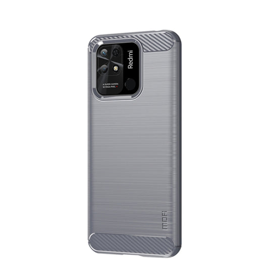 For Xiaomi Redmi 10C MOFI Gentleness Brushed Carbon Fiber Soft TPU Case(Gray) by MOFI