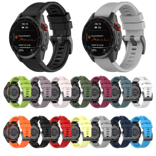 For Garmin Instinct 2S 20mm Silicone Solid Color Watch Band(Rock Cyan) by buy2fix