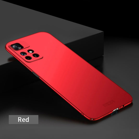 For Redmi Note 11 5G / Note11S 5G / Poco M4 Pro 5G MOFI Frosted PC Ultra-thin Hard Phone Case(Red) by MOFI